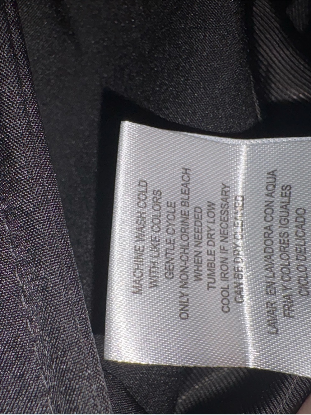 Calvin Klein Dark Gray Double-Breasted Trench Coat with Belt - Picture 4 of 4